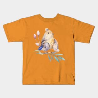 Cute Bird Family Kids T-Shirt